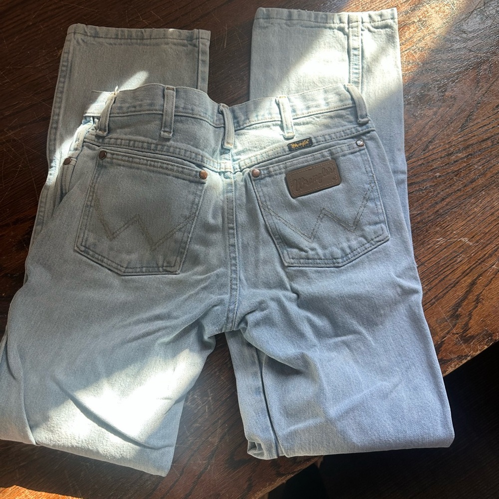 Wrangler Men's Light Blue Slim Cowboy Cut Jeans
